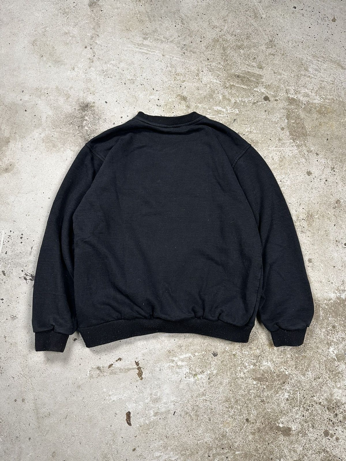 Pelle Pelle ‼️ Vintage Pelle Pelle Black Sweatshirt Crewneck Logo Heavy Size US S / EU 44-46 / 1 - 2 Thumbnail