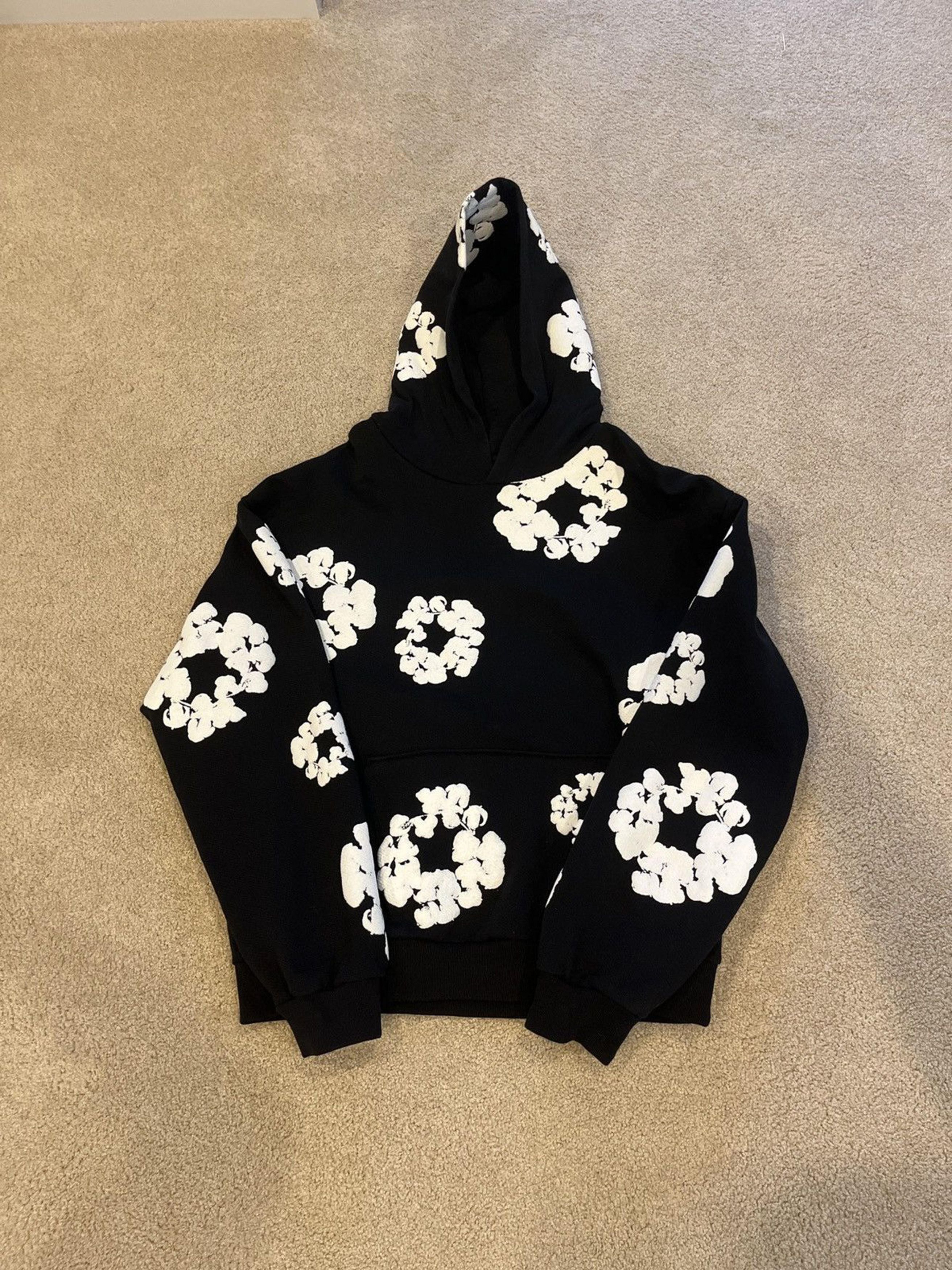 DENIM TEARS Denim Tears Black Cotton Wreath Hoodie Size US XL / EU 56 / 4 - 4 Thumbnail