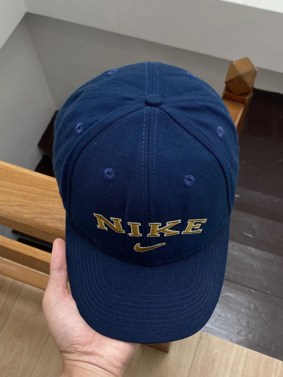 Nike 90’s Navy Nike Spell Out Snapback Cap✨ Size ONE SIZE - 4 Thumbnail
