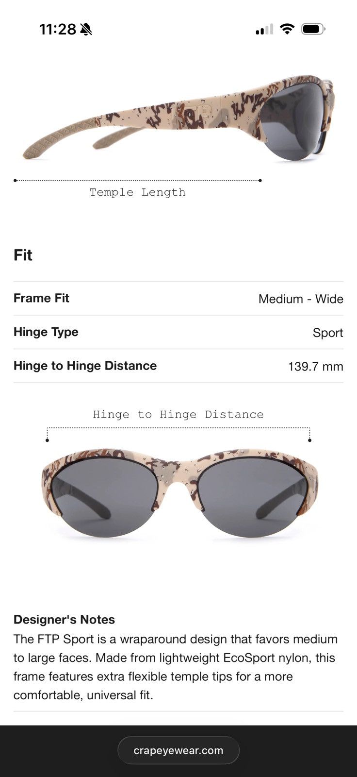 Fuck The Population FTP x Crap Eyewear - Desert Camo - FTP Sport Size ONE SIZE - 16 Thumbnail