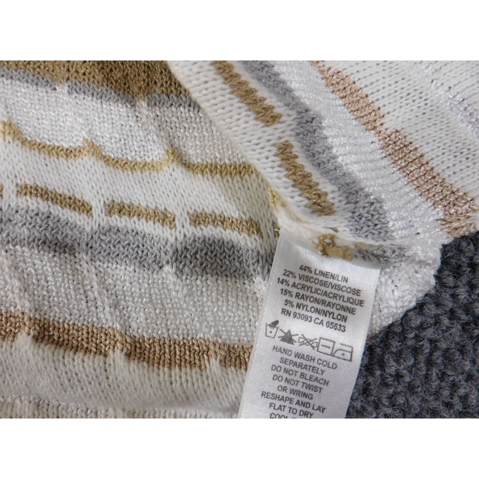 Vintage Zoe Sweater Cardigan Women's Beige Knit Long Sleeve Round Neck S Regular Modern Stretch Button Vintage: No Size S / US 4 / IT 40 - 6 Thumbnail