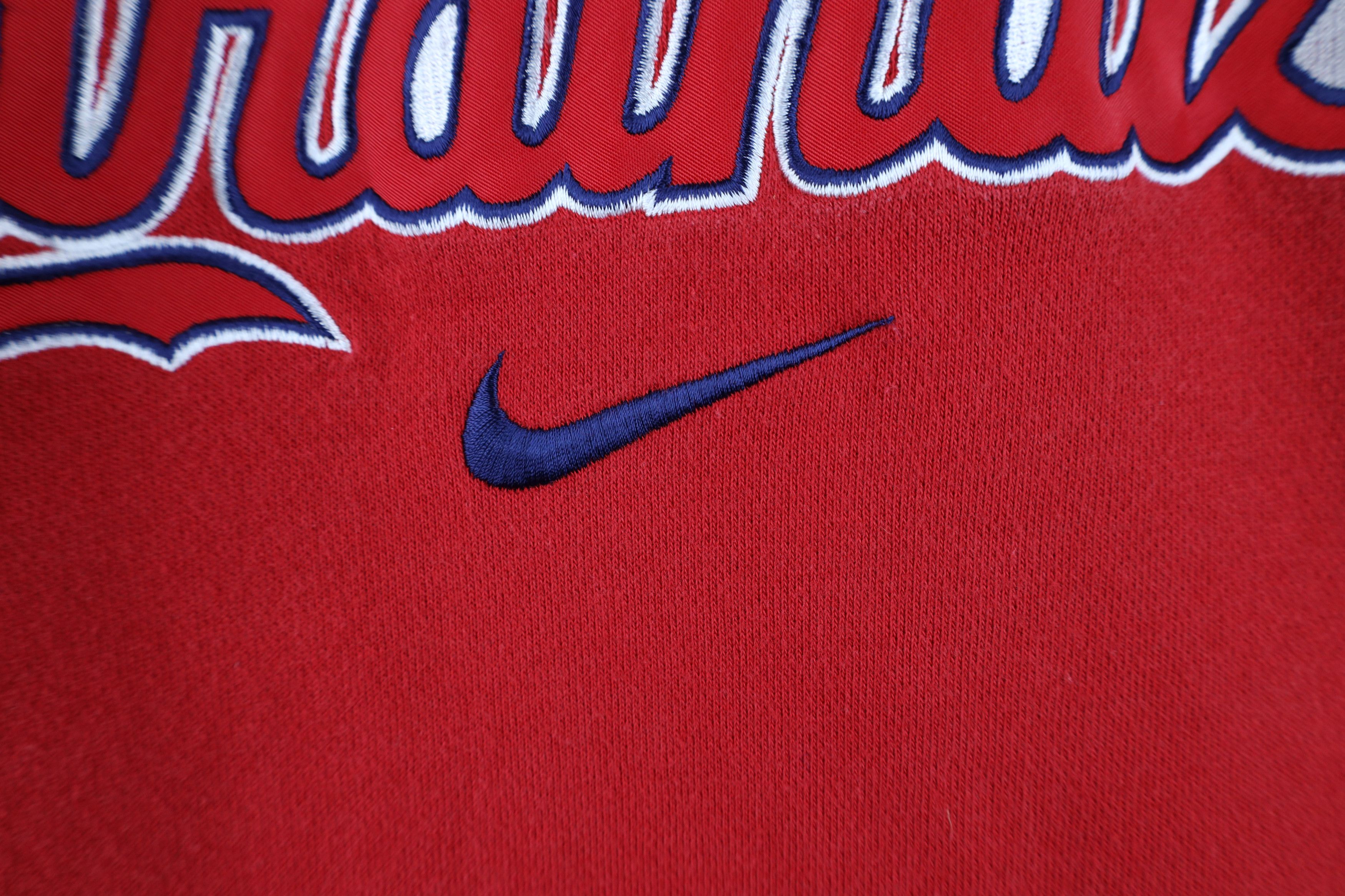 Nike Vintage Nike Swoosh St Louis Cardinals Baseball Hoodie Size US L / EU 52-54 / 3 - 5 Thumbnail