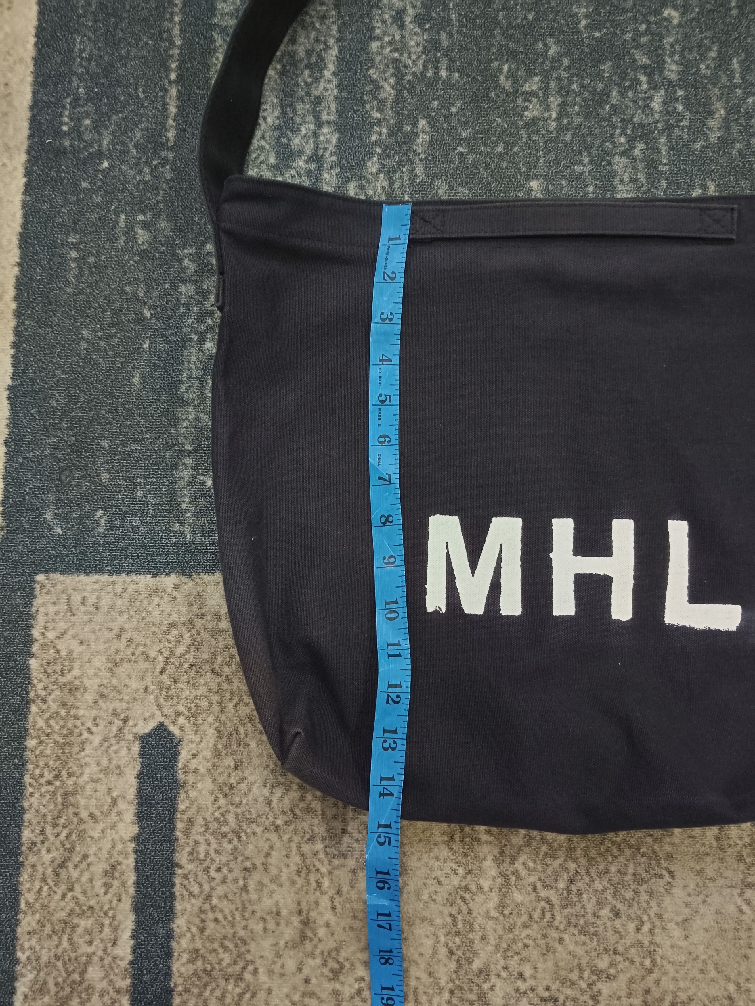 Margaret Howell MHL SPELLOUT CANVAS COTTON CROSSBODY/SLING BAG Size ONE SIZE - 6 Thumbnail