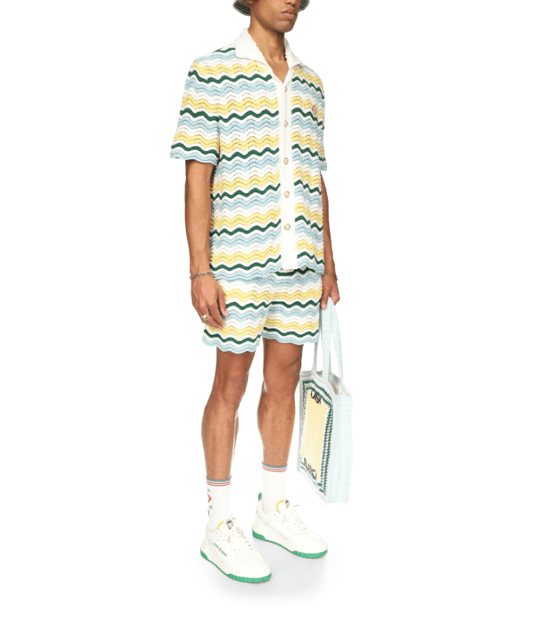 Casablanca o1mle0326 Boucle Wave Shorts in Multicolor Size US 30 / EU 46 - 5 Thumbnail