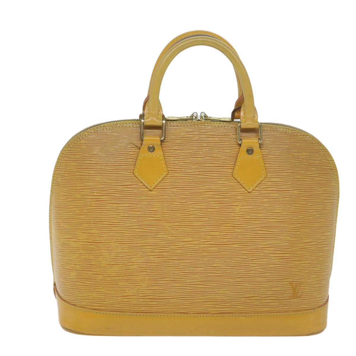 Louis Vuitton Alma Yellow Leather Handbag (Pre-Owned) Size ONE SIZE - 1 Thumbnail