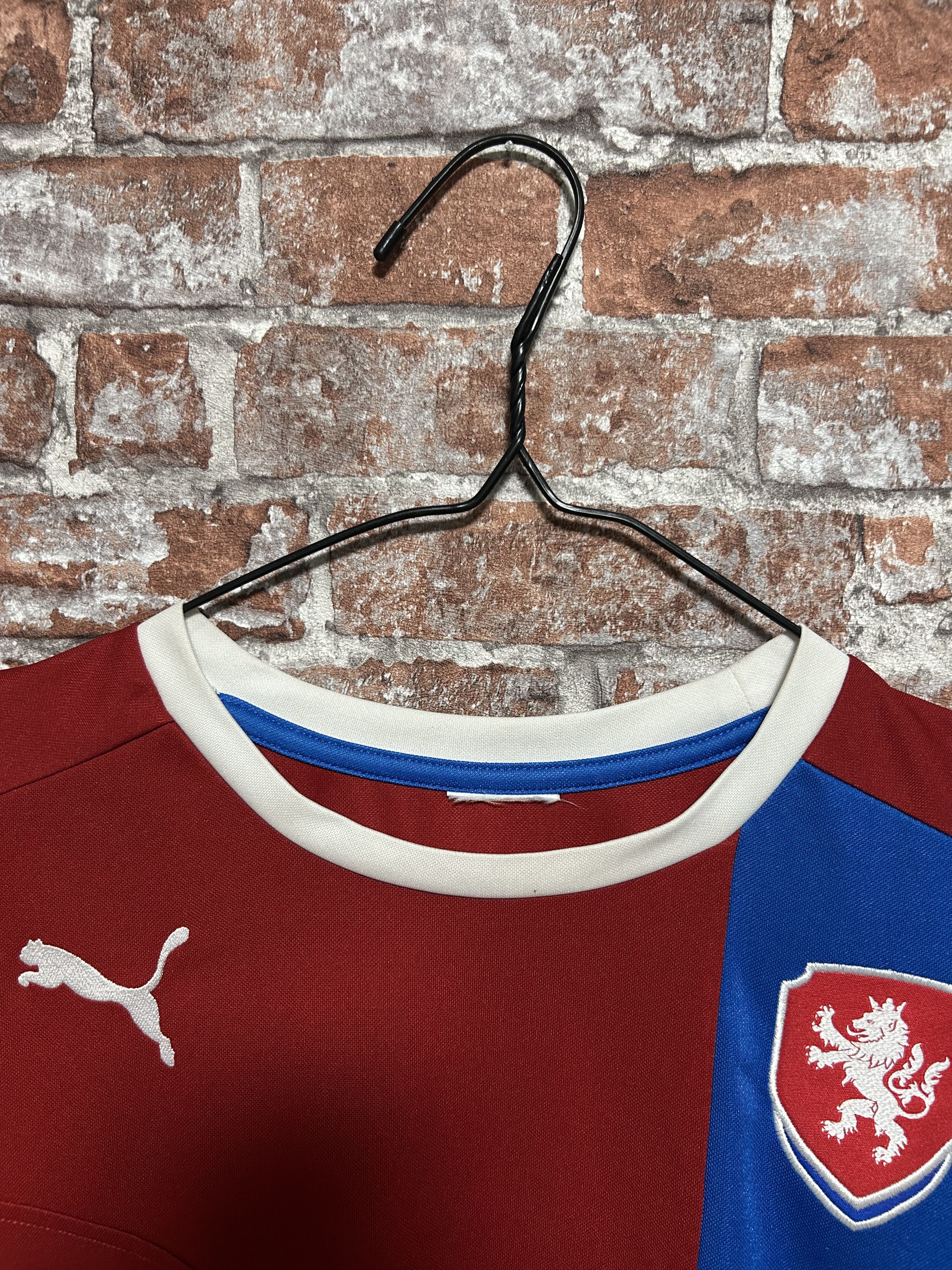 Vintage Czech Republic 2012 2013 Home Football Shirt Puma Jersey Size US M / EU 48-50 / 2 - 3 Thumbnail