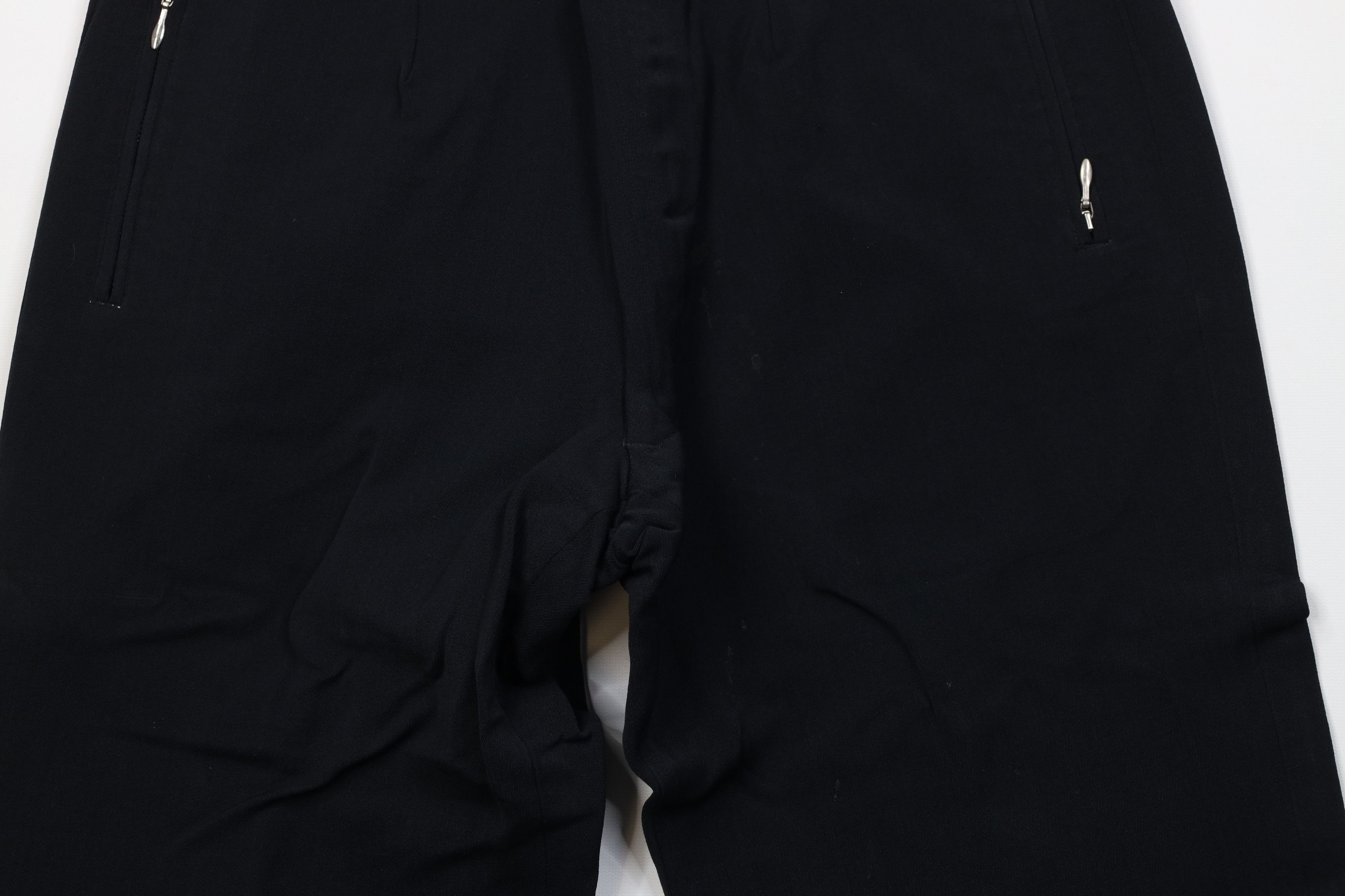 Vintage 50s Streetwear Gabardine Capris Pants Black Japan