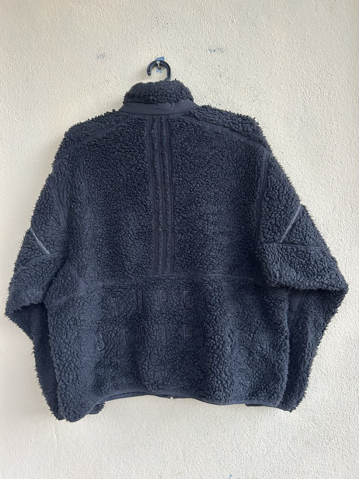 Adidas Adidas Three Stripes Zip Up Sherpa Fleece Size US S / EU 44-46 / 1 - 2 Thumbnail