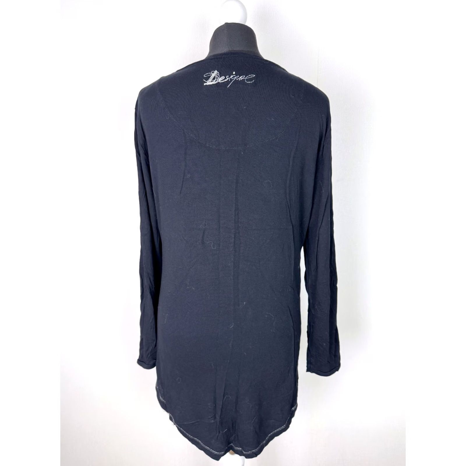Desigual Desigual XL Womens Shirt Tunic Size XL Black Long Sleeve Defect Size XL / US 12-14 / IT 48-50 - 5 Thumbnail