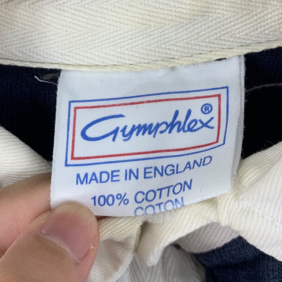 Vintage Vintage GYMPHLEX Made In ENGLAND Rugby Polo Tee Shirt Size US M / EU 48-50 / 2 - 5 Thumbnail