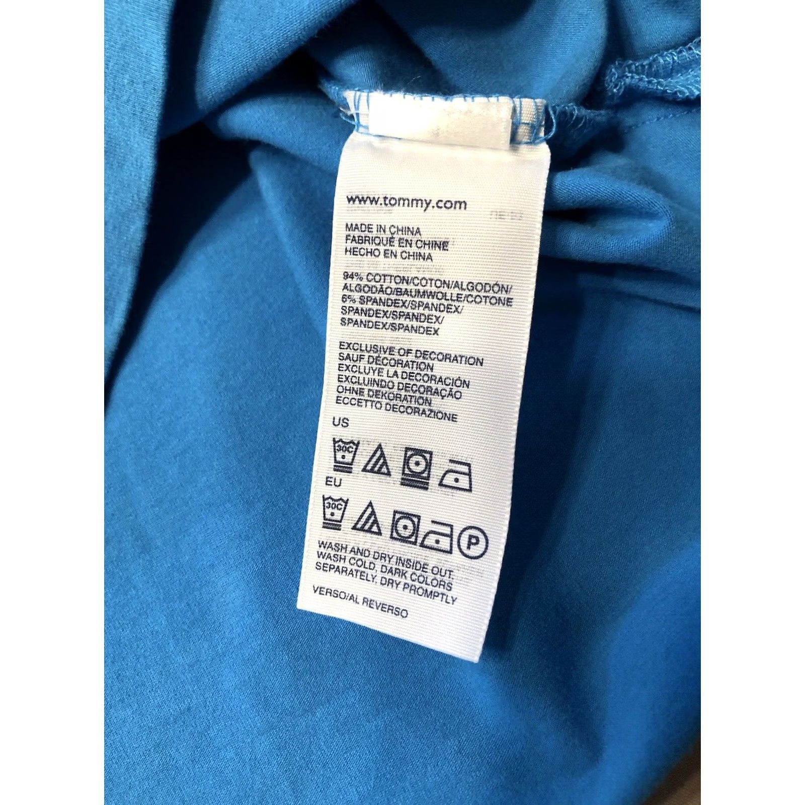Tommy Hilfiger Vintage Tommy Hilfiger Polo Top XS Blue Ruffle V-Neck Short Sleeve Y2k 2000s Preppy Size XS / US 0-2 / IT 36-38 - 8 Thumbnail