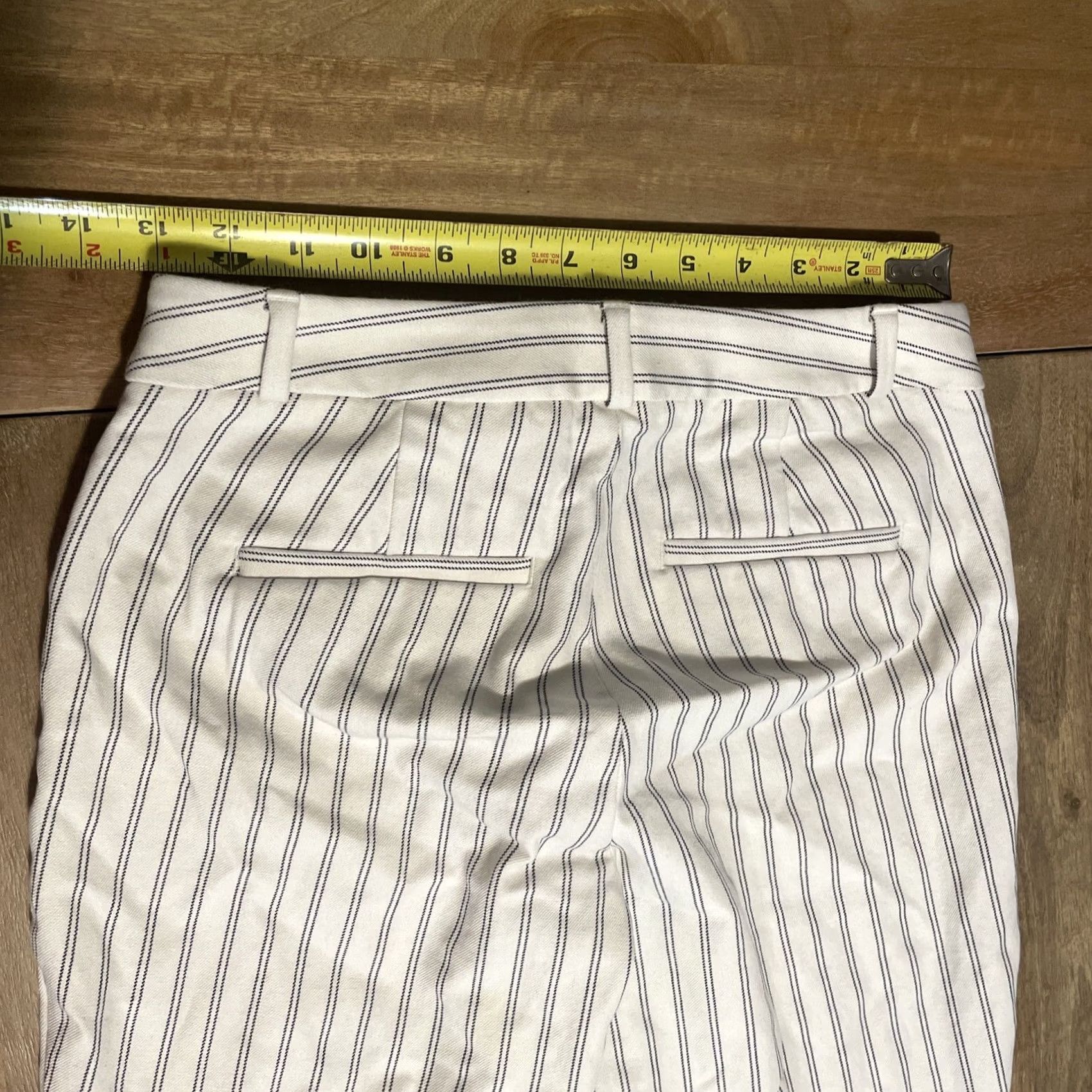 Banana Republic Banana Republic Sloan Fit Women's 0 Pants Tapered Knit Flat Front 26x26 Black Multicolor Casual Office Business Size ONE SIZE - 6 Thumbnail