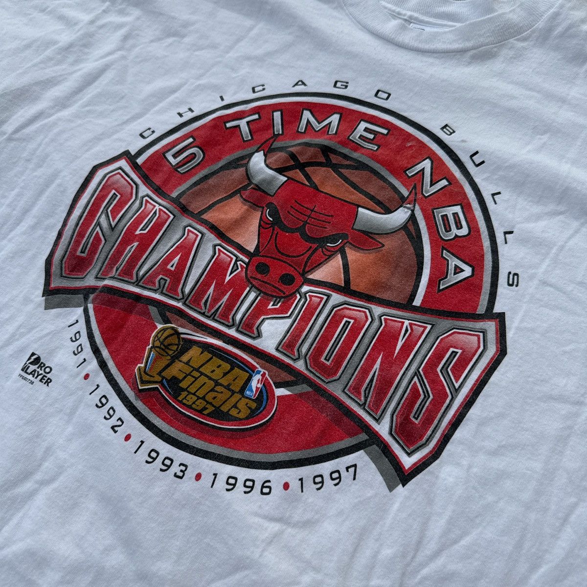 NBA × Vintage Vintage Chicago Bull 1997 NBA Finals Shirt Size US XXL / EU 58 / 5 - 2 Thumbnail