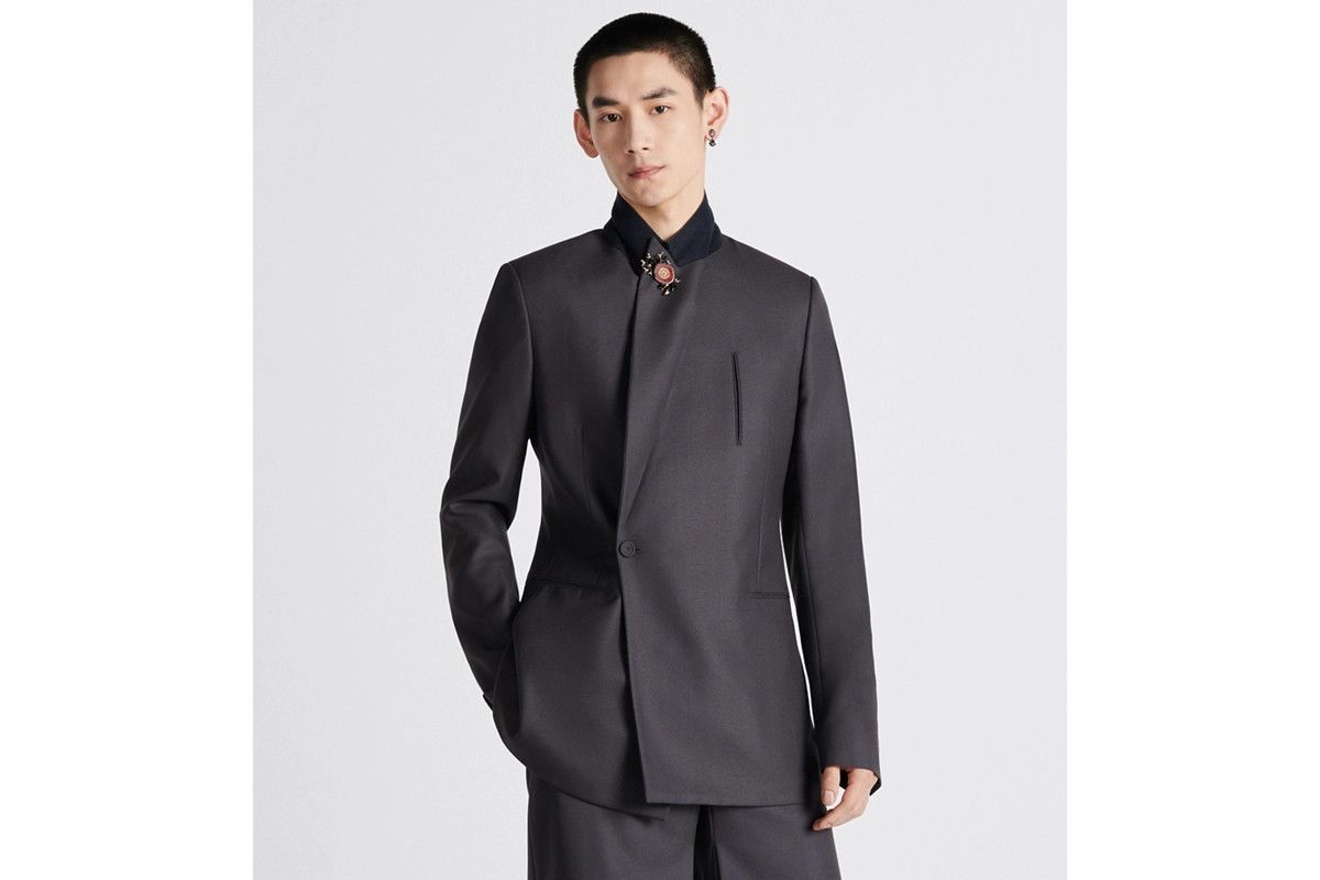 Dior o1bcso1str1224 Oblique Jacket in Grey Size US XS / EU 42 / 0 - 4 Thumbnail