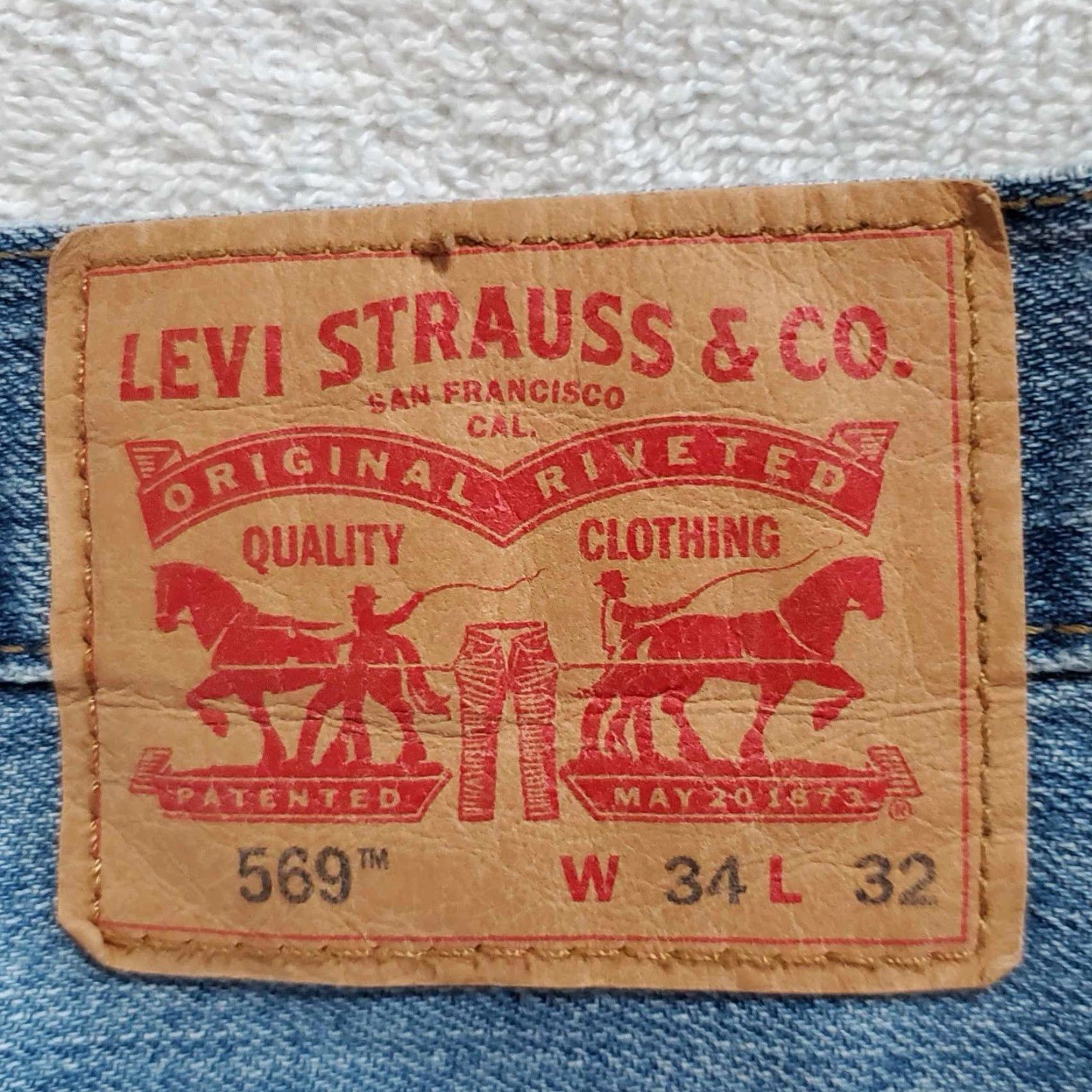 Levi's VINTAGE Levi's 569 Jeans 36 x 29 Mens Blue Distressed Straight Size US 36 / EU 52 - 8 Thumbnail