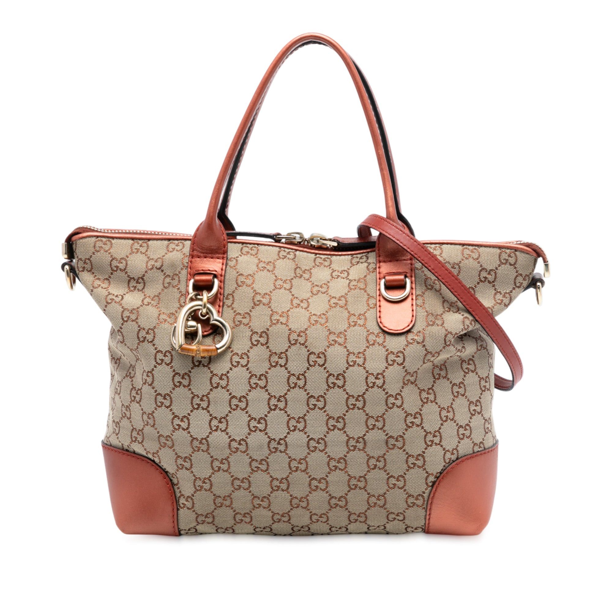 Gucci GG Canvas Heart Bit Satchel Size ONE SIZE - 1 Thumbnail