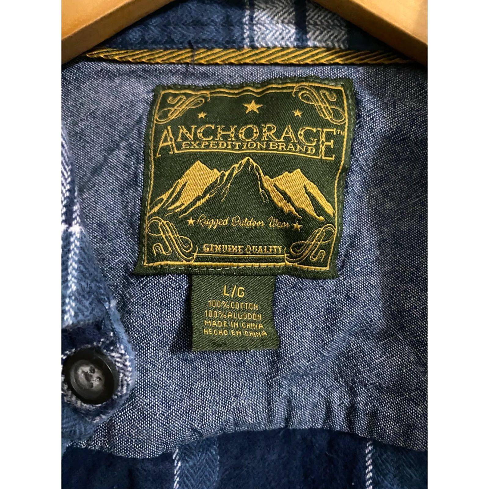 J Brand Anchorage Expedition Brand MENS Large FLANNEL SHIRT 100% Cotton Size US L / EU 52-54 / 3 - 3 Thumbnail