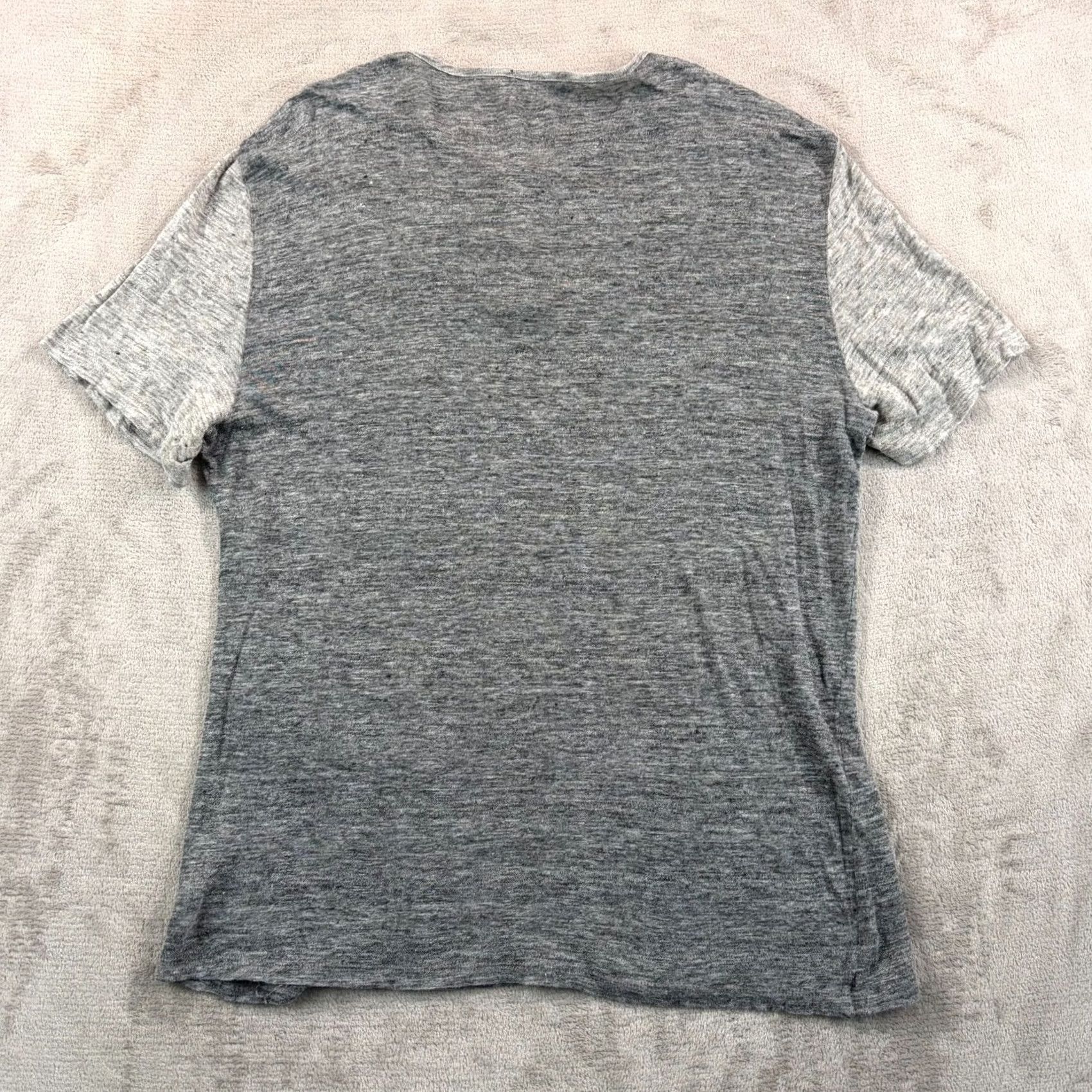 John Varvatos John Varvatos Henley T Shirt Men XL Grey 100% Raglan Short Sleeve Designer Shirt Colourblock Beach City Classic USA 2000s 90s? Size US XL / EU 56 / 4 - 4 Thumbnail
