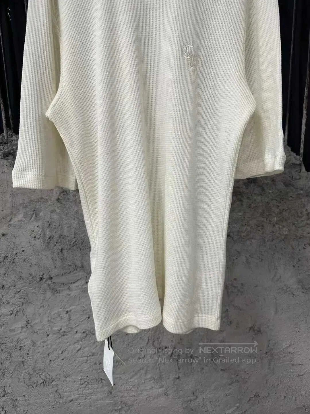 Chrome Hearts Chrome Hearts Waffle Cream Three-Quarter Sleeve Top. Size US S / EU 44-46 / 1 - 5 Thumbnail