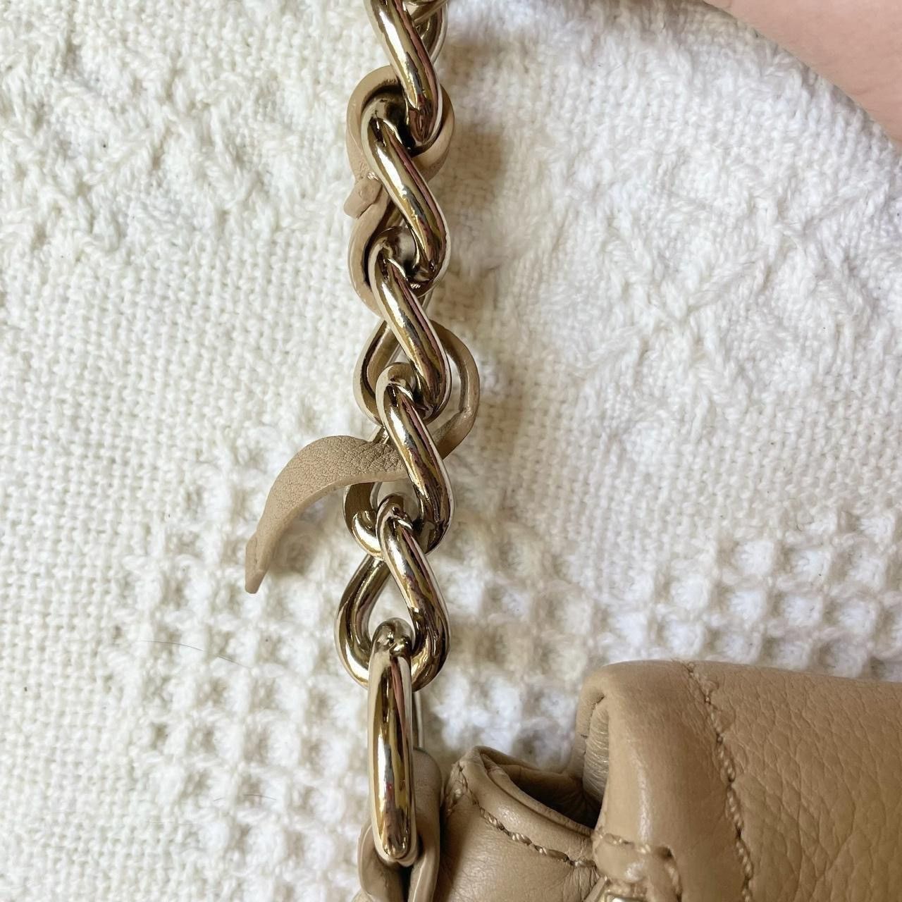 Kate Spade Kate Spade Purse Bag Beige Gold Pebbled Leather Cobble READ Size ONE SIZE - 8 Thumbnail