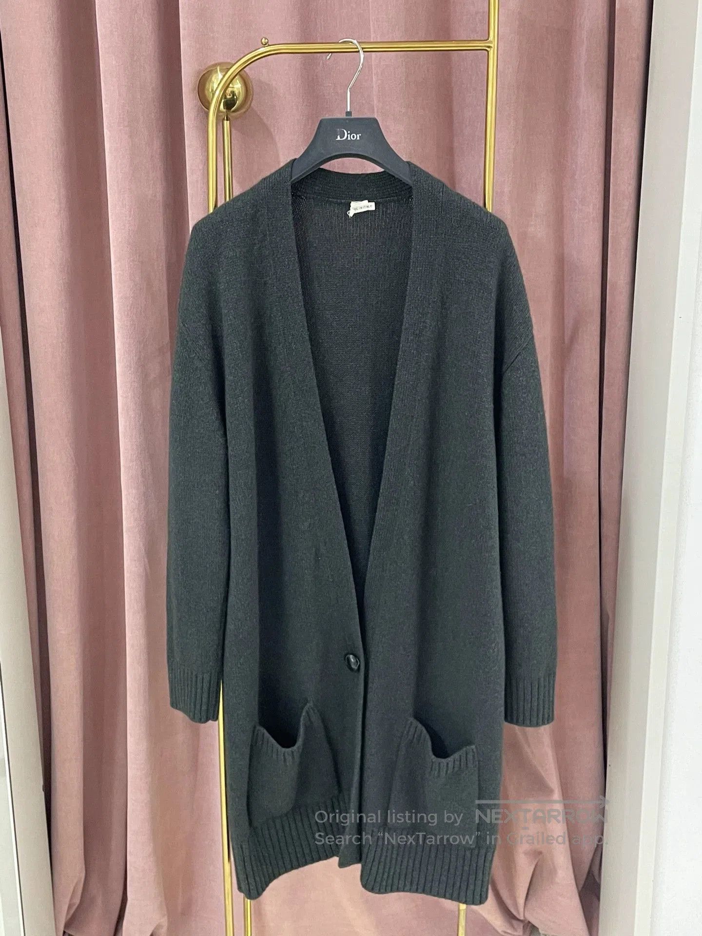 Hermes Hermes Dark Green Knit Cardigan Coat. Size US M / EU 48-50 / 2 - 1 Thumbnail