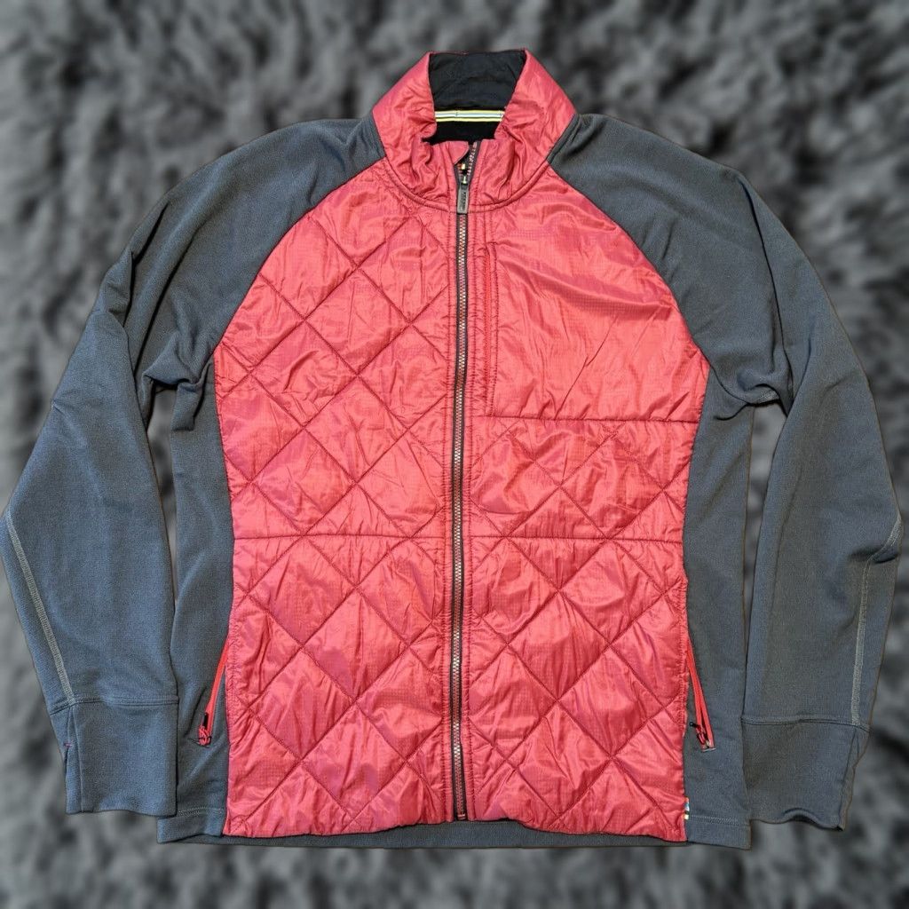 Smartwool Smartwool Smartloft Jacket Mens XXL Red Gray Hybrid Puffer Midweight Zip Pockets Size US XXL / EU 58 / 5 - 1 Thumbnail