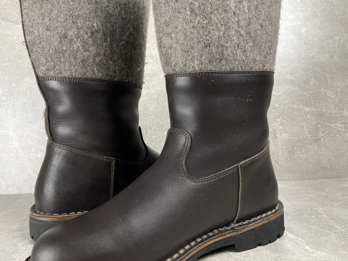 Rare Diemme Shearling Avant Garde Brown Straps Boots Vibram