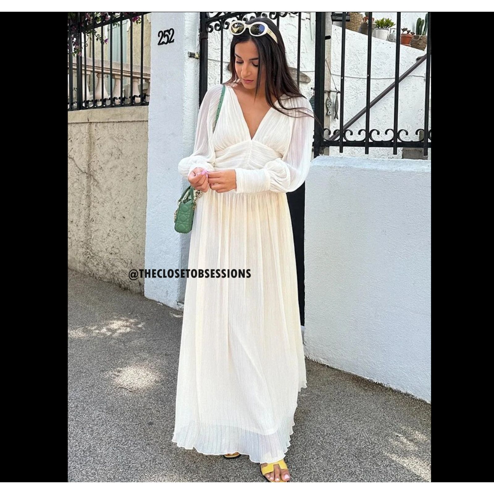 Zara RARE!!! ZARA Co-Ord Set V-Neck Top + Flowy Maxi Skirt NWT Size L / US 10 / IT 46 - 20 Thumbnail