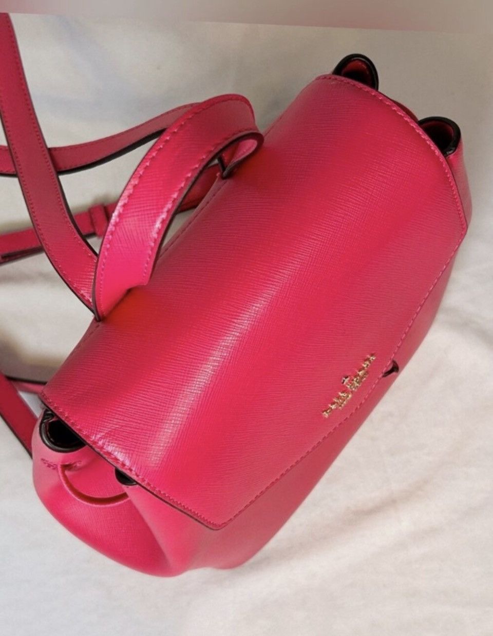 Kate Spade Kate Spade New York Bikini Pink Lizzie Flap Backpack Handbag Size ONE SIZE - 6 Thumbnail
