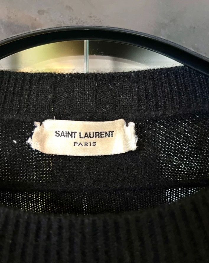 Saint Laurent Paris × Yves Saint Laurent Saint Laurent 21fw Black Cashmere Sweater2410-Nextarrow Size US S / EU 44-46 / 1 - 3 Thumbnail