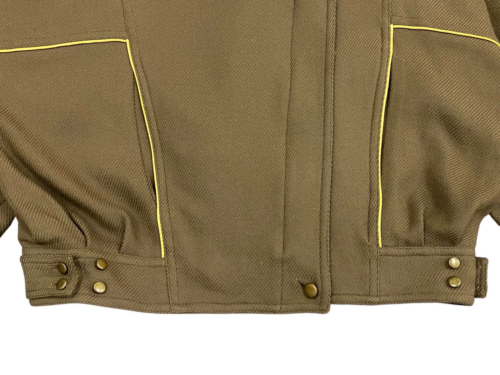 Issey Miyake Vintage Puzzle Japan Asymmetric Wool Moto Blouson Boxy Fit Size US L / EU 52-54 / 3 - 5 Thumbnail