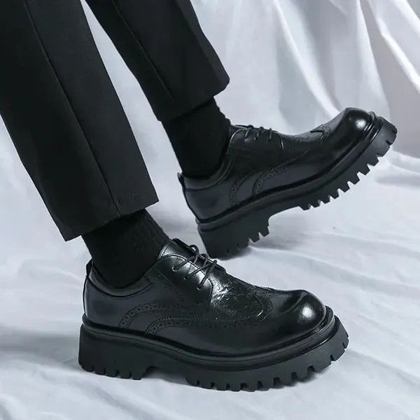 Leather Matsumoto x Eri Chunky Sole Brogue Shoes Size US 8 / EU 41 - 6 Thumbnail