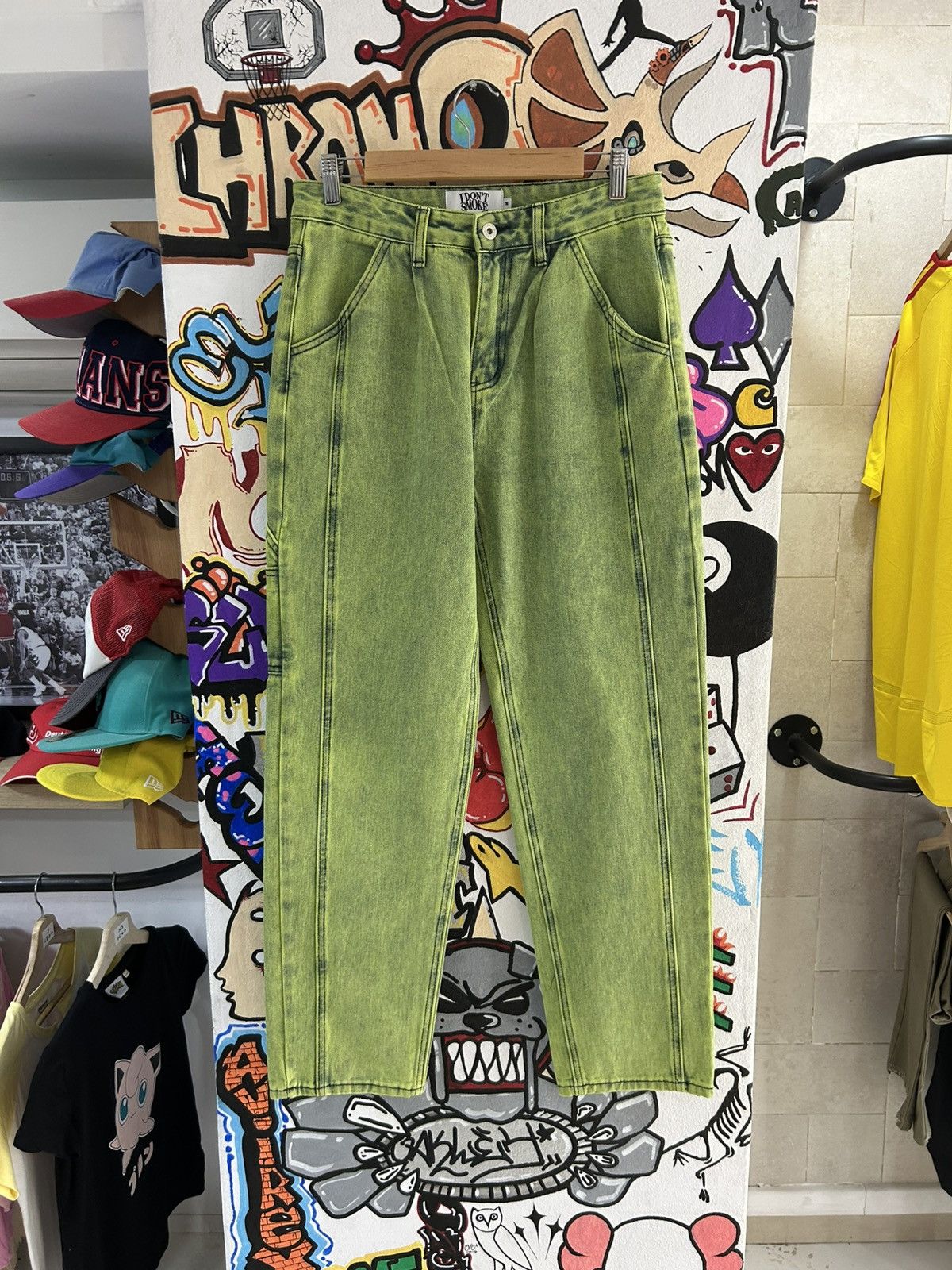 Other I don’t Smoke Acid Wash Carpenter Pants Size US 30 / EU 46 - 1 Thumbnail