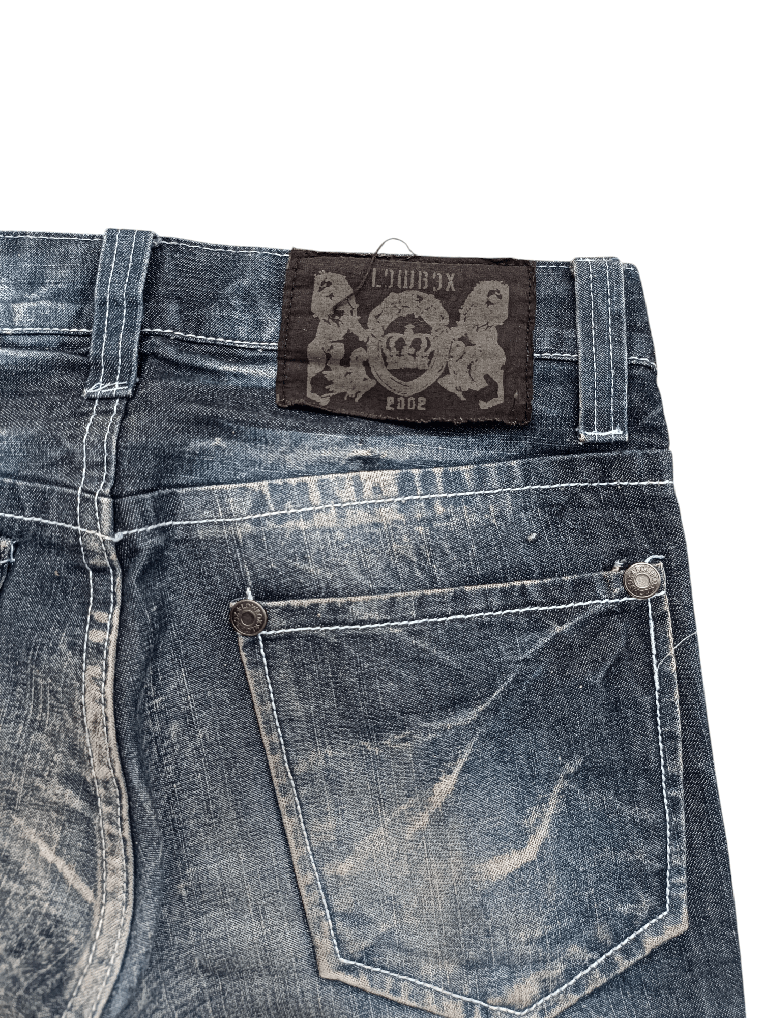 Japanese Brand RARE 🇯🇵 LOWBOX 🇯🇵 Seditionaries Acid Wash Whiskers Jeans Size US 30 / EU 46 - 18 Thumbnail