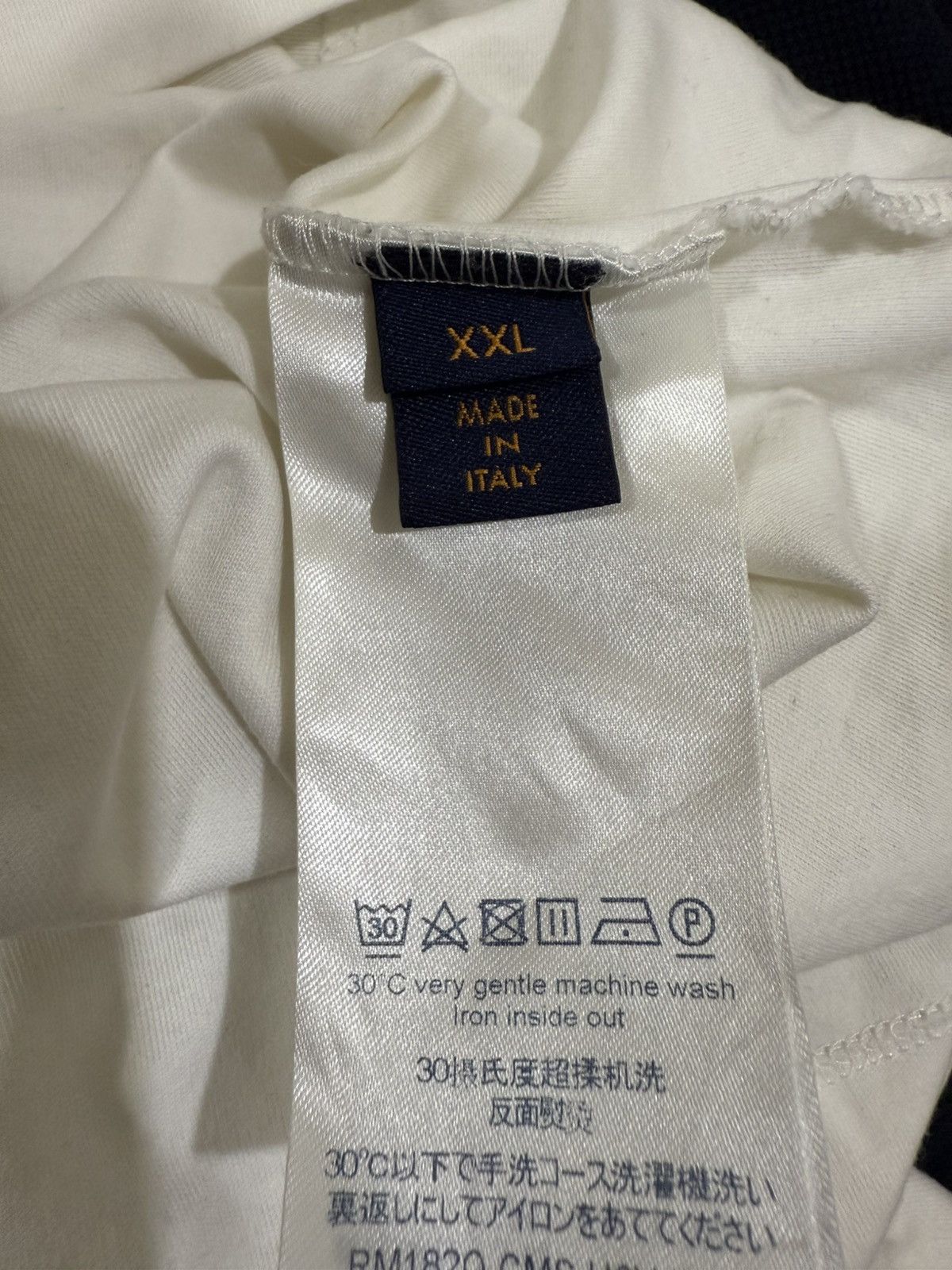 Louis Vuitton Louis Vuitton White Damiere Pocket Tee Size US XXL / EU 58 / 5 - 6 Thumbnail