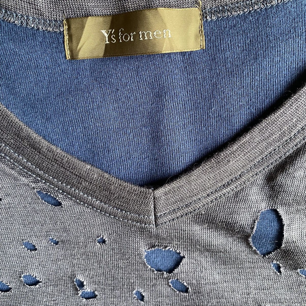 Yohji Yamamoto Y’s For Men Layer Distressed L/S Size US M / EU 48-50 / 2 - 5 Thumbnail