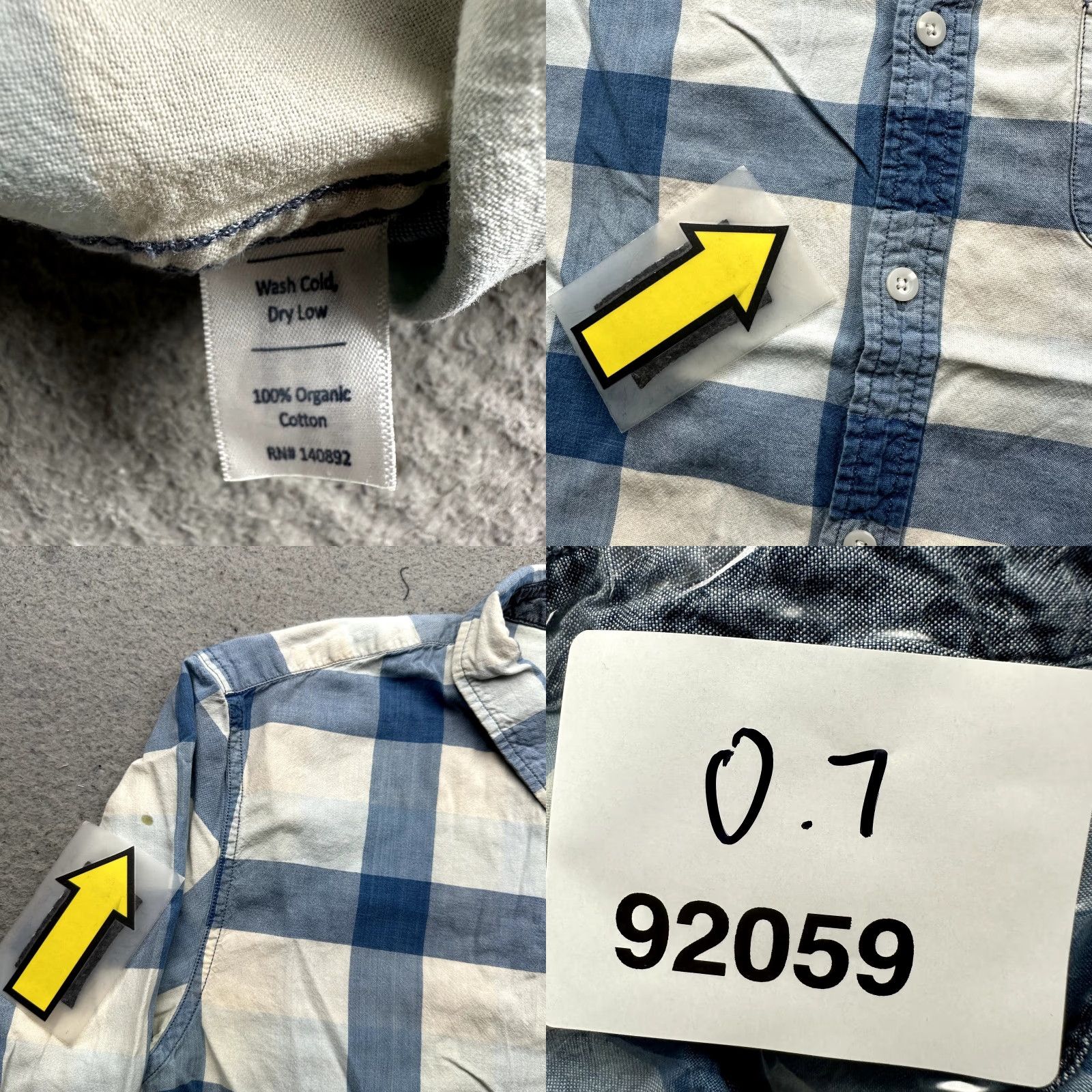 Marine Layer Marine Layer Stockton Blue Plaid Mens Marge Medium Long Sleeve Button Shirt Blue Size US M / EU 48-50 / 2 - 8 Thumbnail