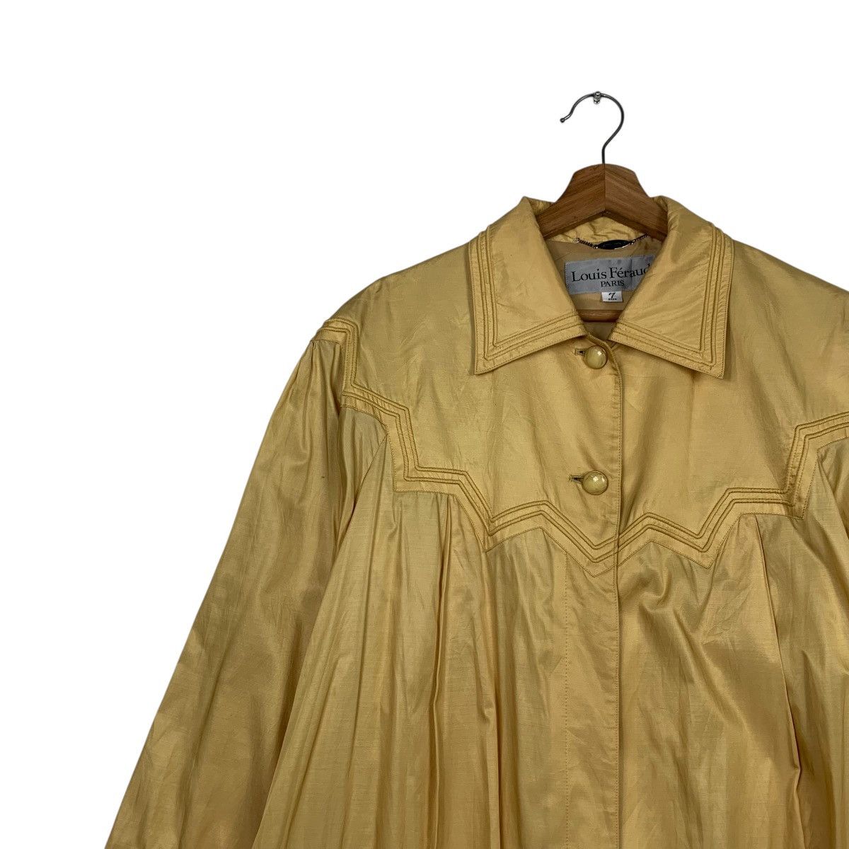 Louis Feraud 90’s LOUIS FERAUD Light Overcoat Jacket #2351-C105 Size L / US 10 / IT 46 - 7 Thumbnail