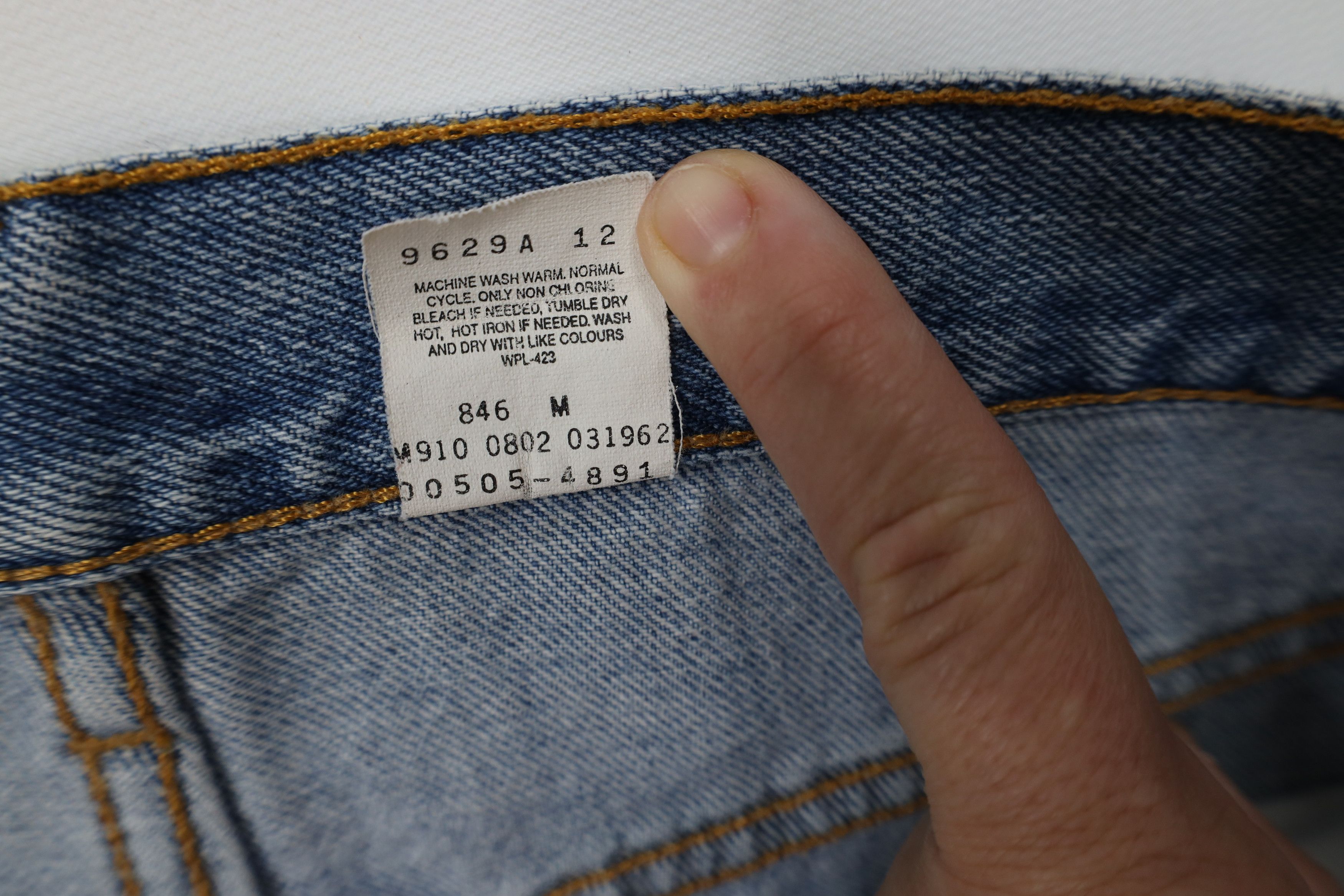 Levi's Vintage Y2K 2002 Levis 505 Regular Straight Leg Denim Jeans Size US 36 / EU 52 - 9 Thumbnail