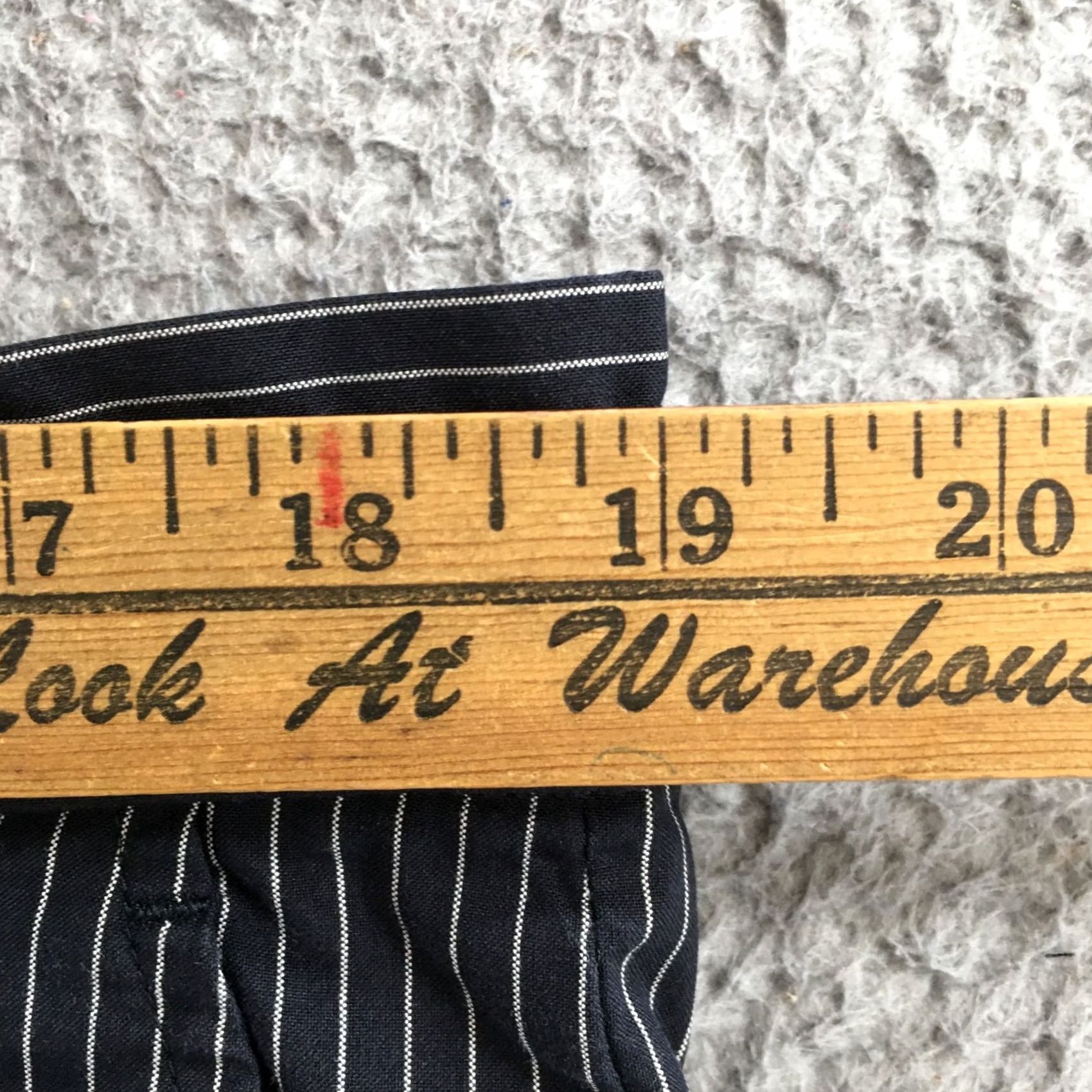 Calvin Klein Calvin Klein Pants XL Black Pinstripe Slim Fit Drawstring Zip Fly Casual Womens Size 40" / US 18 - 7 Thumbnail
