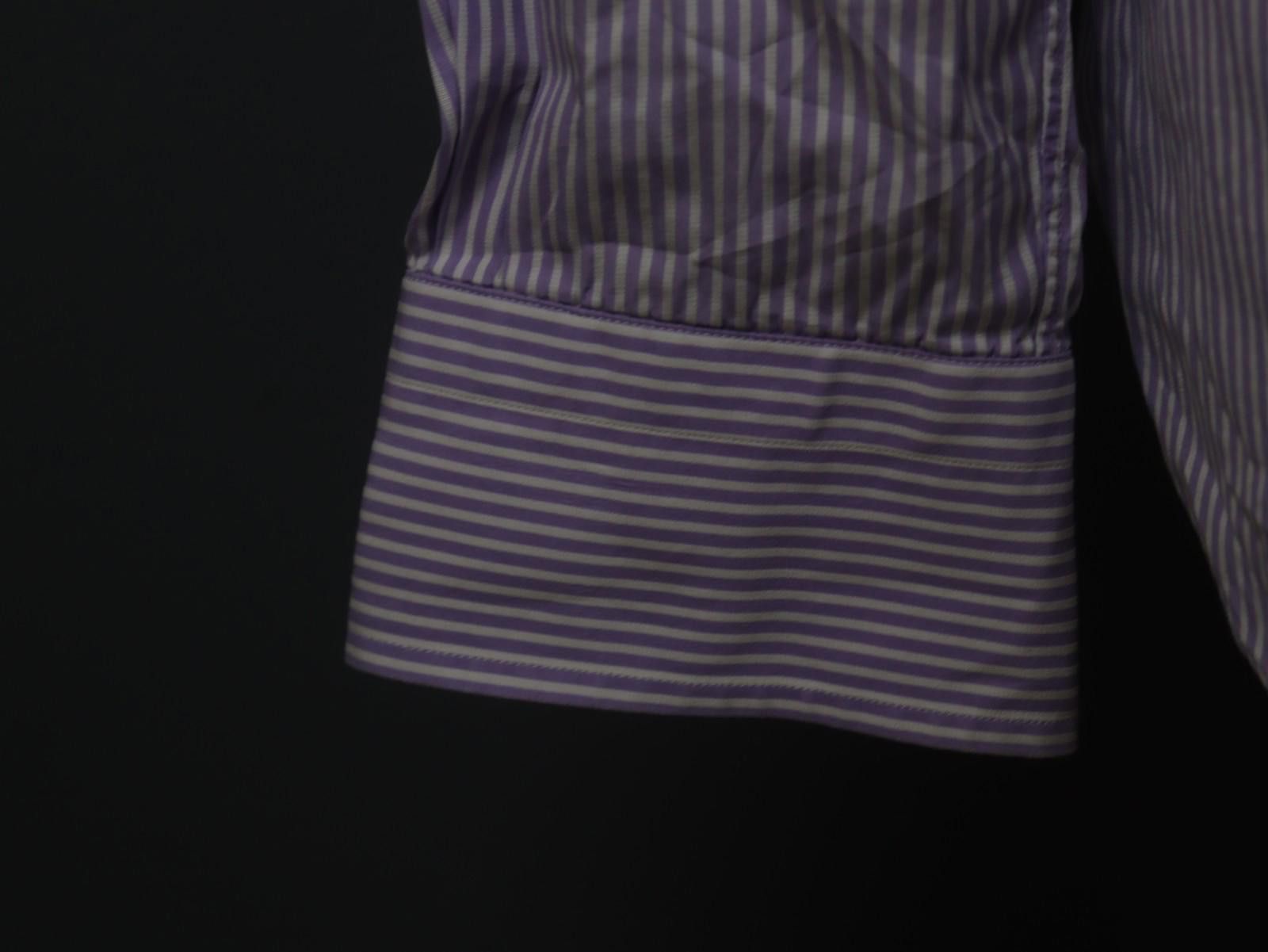 Ermenegildo Zegna Ermenegildo Zegna Pink White Striped Dress Shirt Size 40 Size 38R - 4 Thumbnail