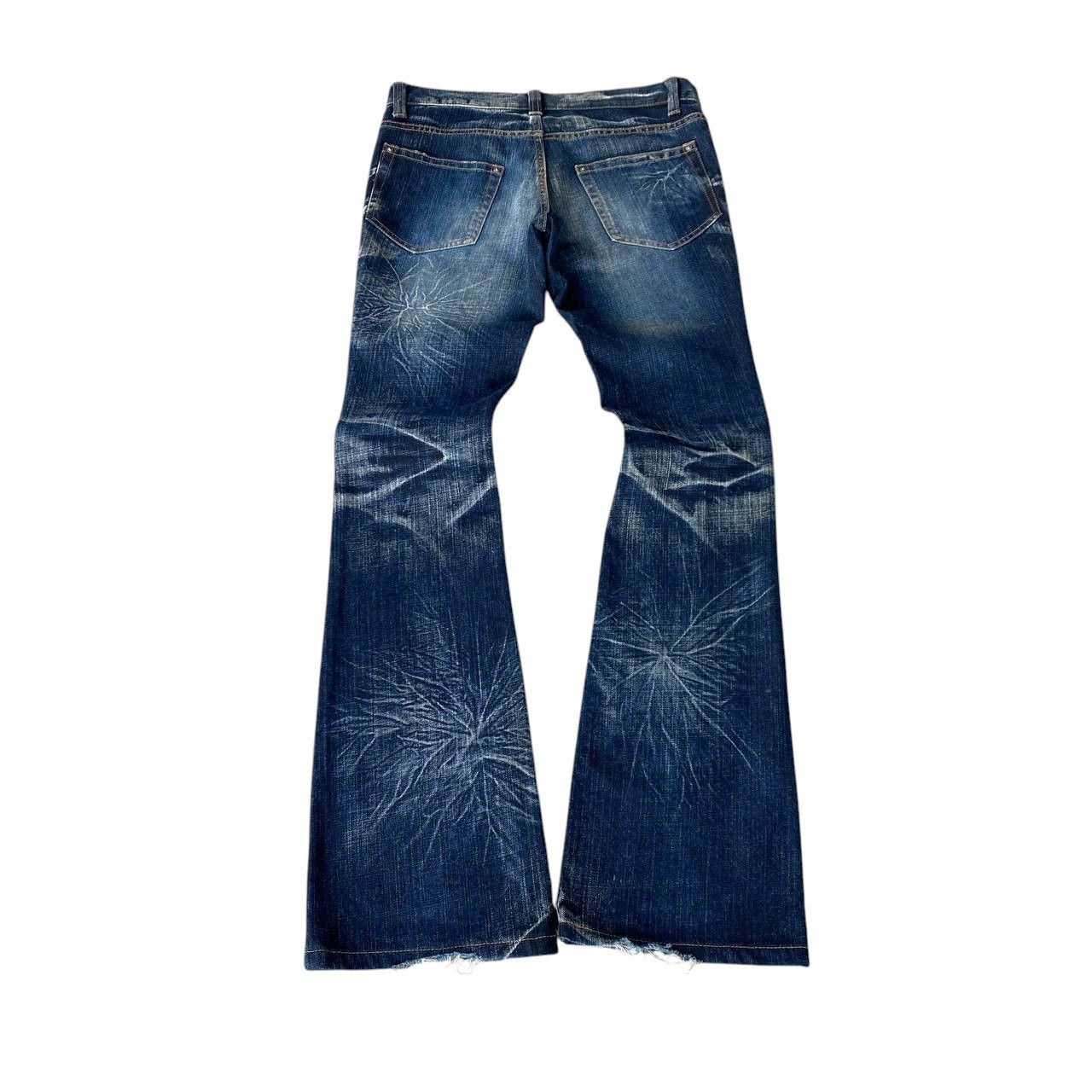 Japanese Brand FLARED STARBURST WASH BY MODERN LOVERS RUSTY GHOSTCLAW MARK Size US 28 / EU 44 - 14 Thumbnail