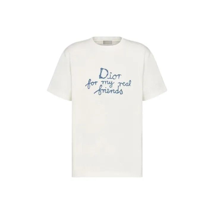 Dior Dior Summer Men's Logo Embroidered T-Shirt 0079 Size US M / EU 48-50 / 2 - 1 Thumbnail
