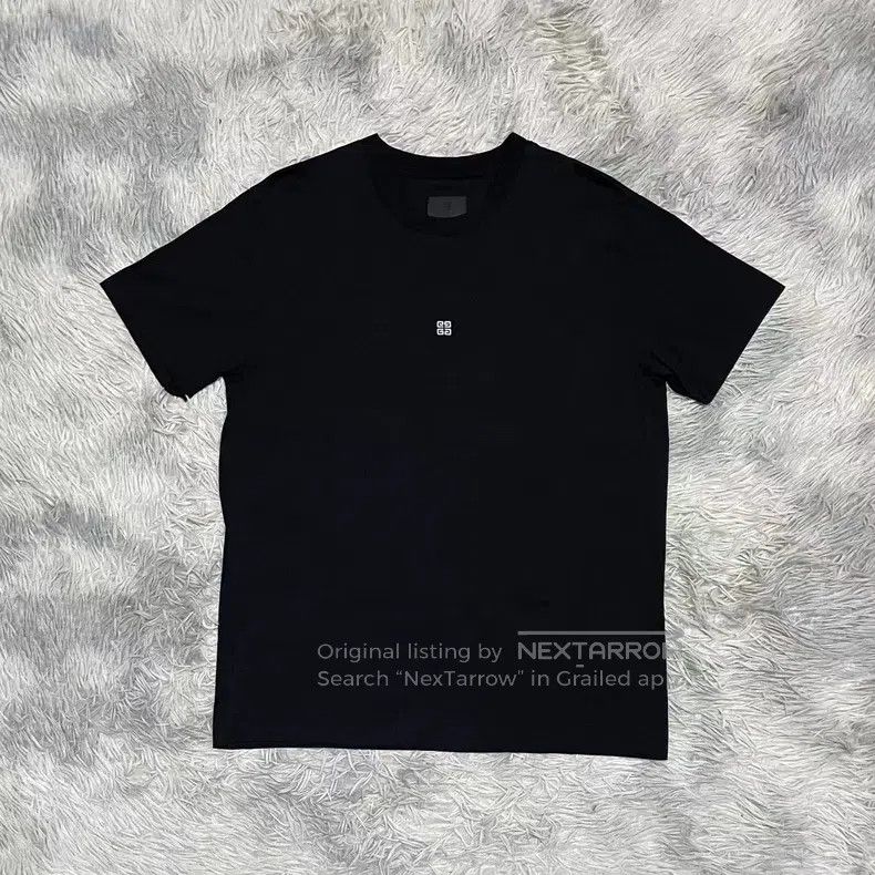 Givenchy Givenchy Letter Embroidery Logo Short-sleeve T-shirt, Blac Size US M / EU 48-50 / 2 - 1 Thumbnail