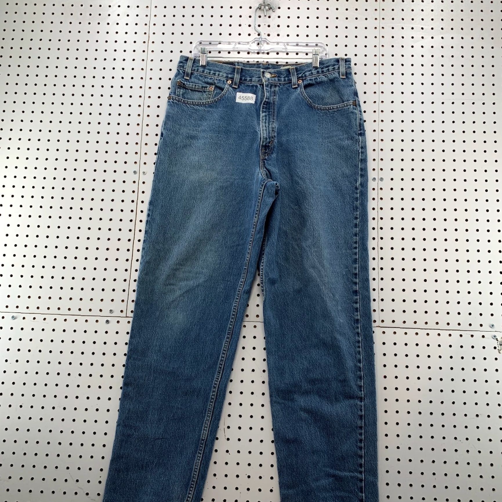 Levi's VINTAGE Levi's 550 Jeans Mens 35x33 Blue Straight Relaxed Made USA - Levi's, Jeans, 90s, 550, 5-Pocket, Regular Size US 35 - 4 Thumbnail