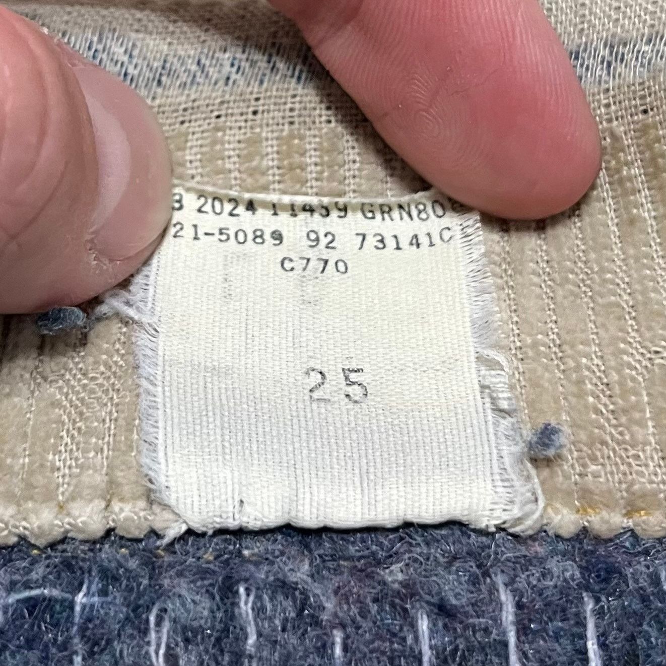 Lee Vintage 1989 Lee Blanket Lined Denim Jacket Corduroy Collar Size US L / EU 52-54 / 3 - 6 Thumbnail