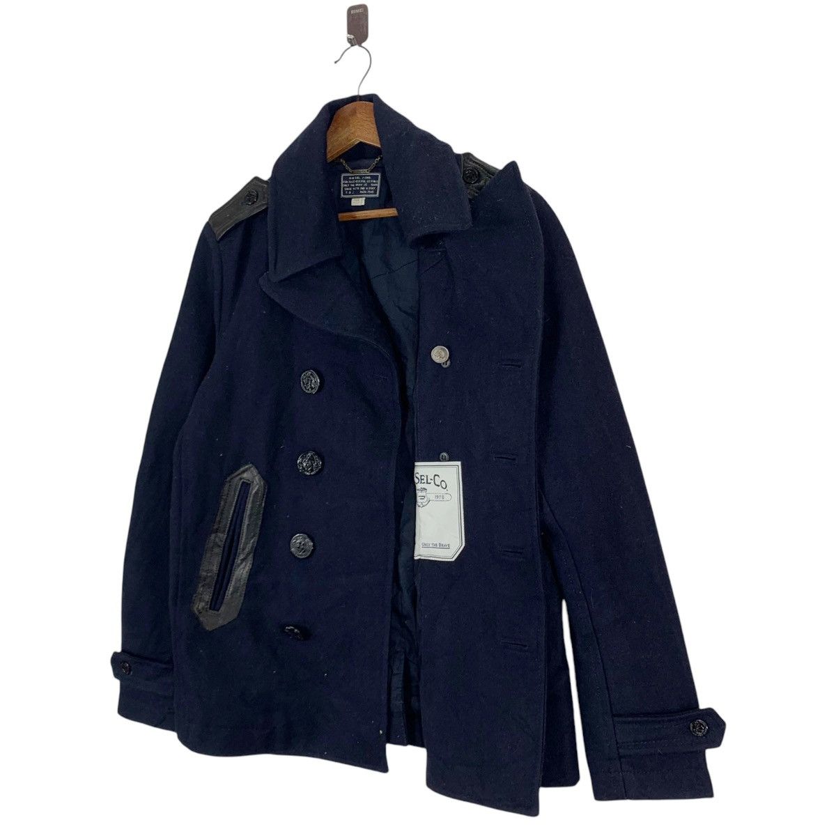 Diesel × Diesel Black Gold × Vintage VINTAGE DIESEL DOUBLE BREASTED WOOL COAT Size US L / EU 52-54 / 3 - 7 Thumbnail