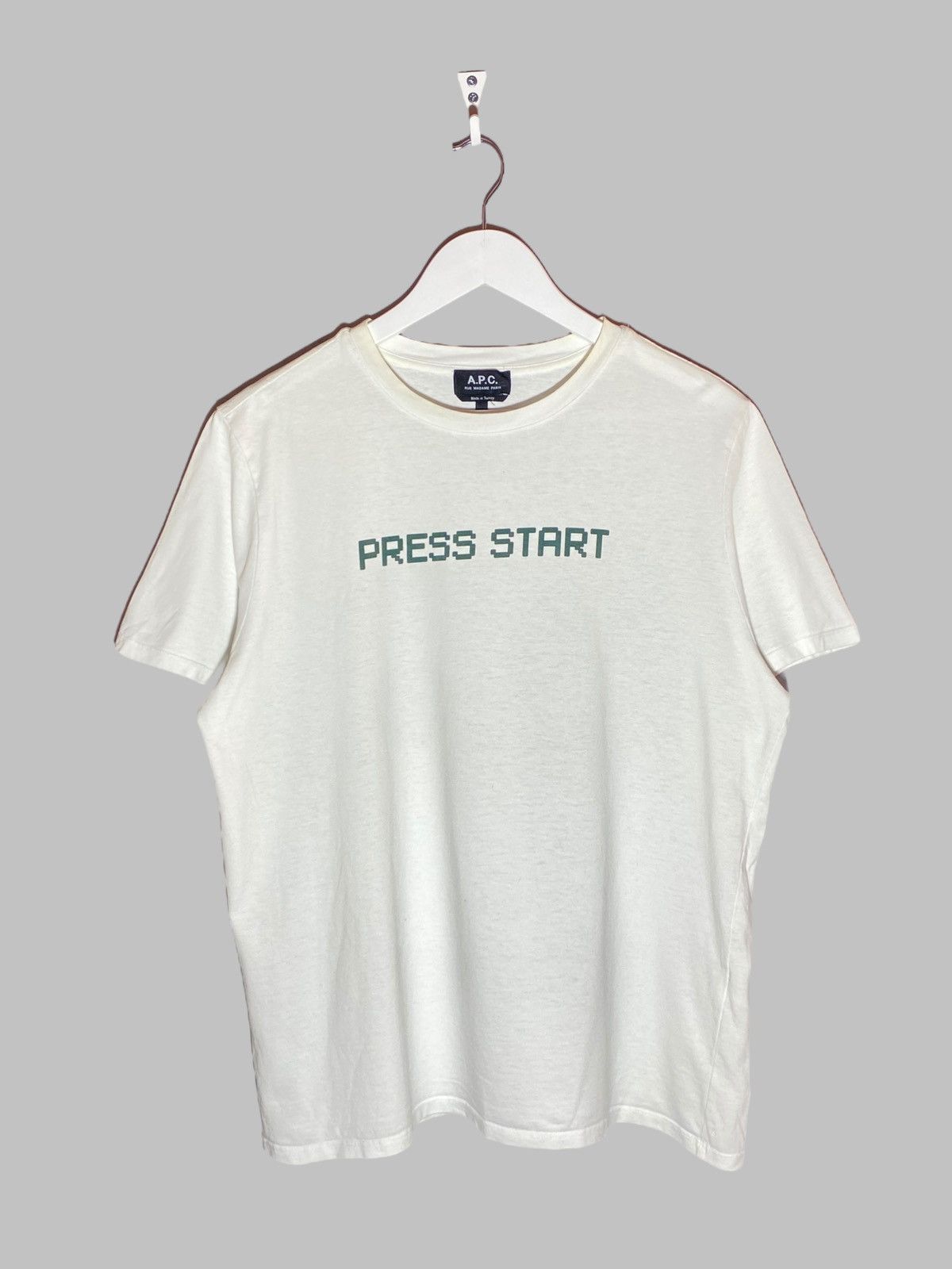 A.P.C. A.P.C “Press Start” Pixel Font Gaming Y2k Graphic T-shirt Size US L / EU 52-54 / 3 - 1 Thumbnail