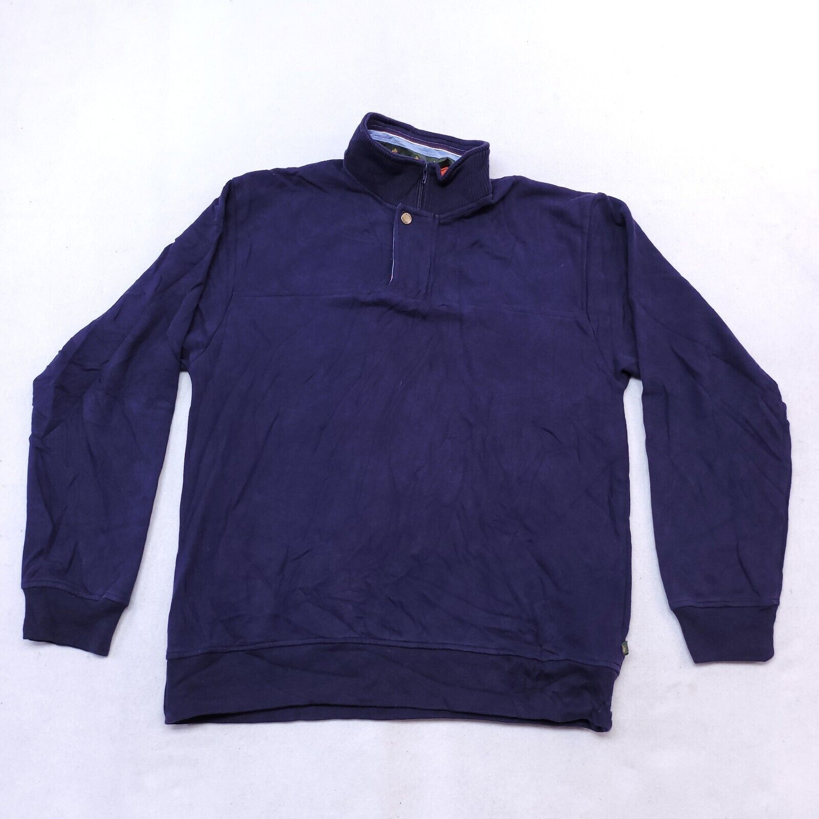 Orvis Orvis Long Sleeve Pullover Sweatshirt Men Size Medium M Blue Size US M / EU 48-50 / 2 - 2 Thumbnail