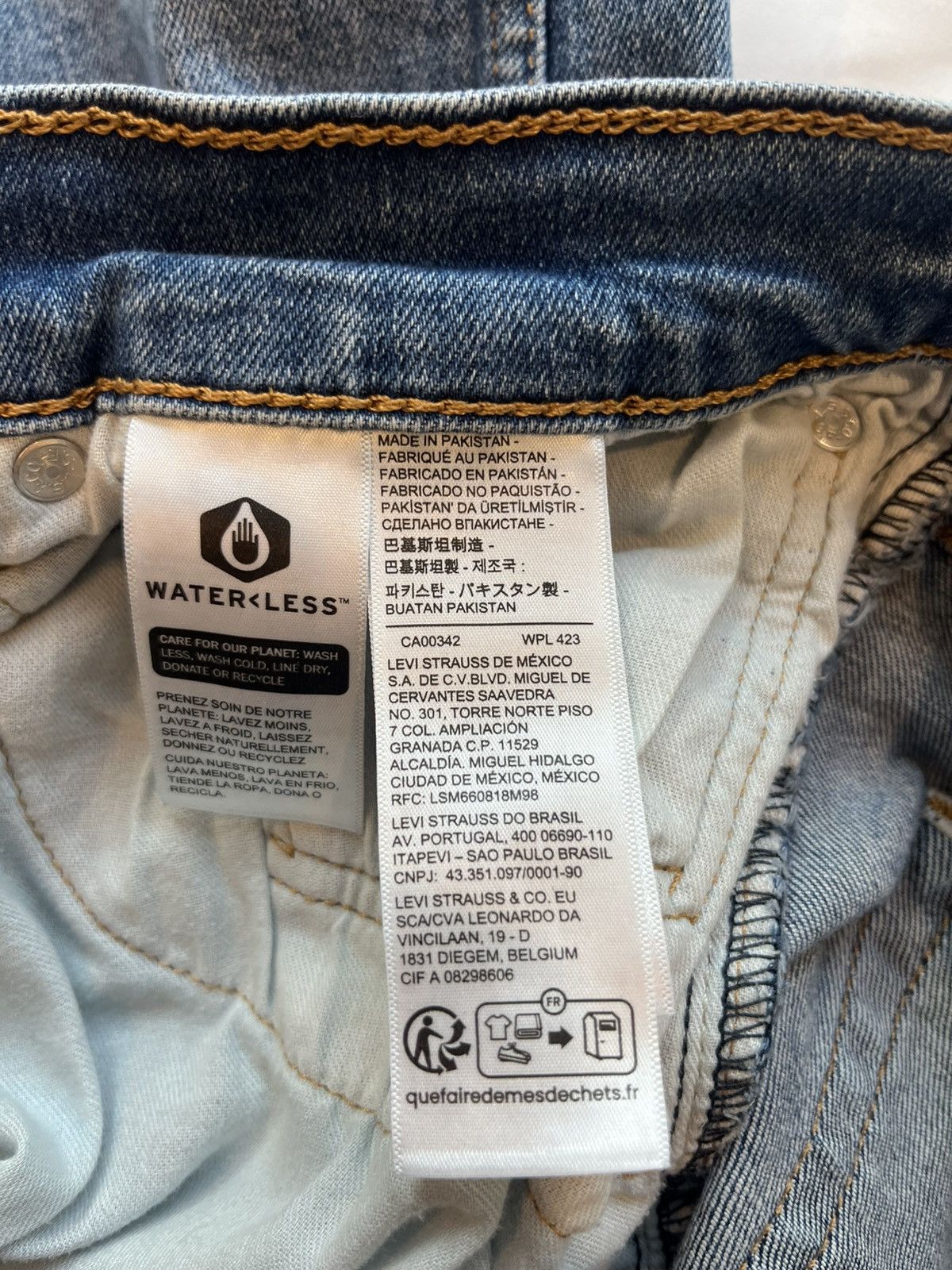 Levi's Levis 505 Jeans Mens 34x34 Regular Straight Medium Denim Size US 34 / EU 50 - 7 Thumbnail